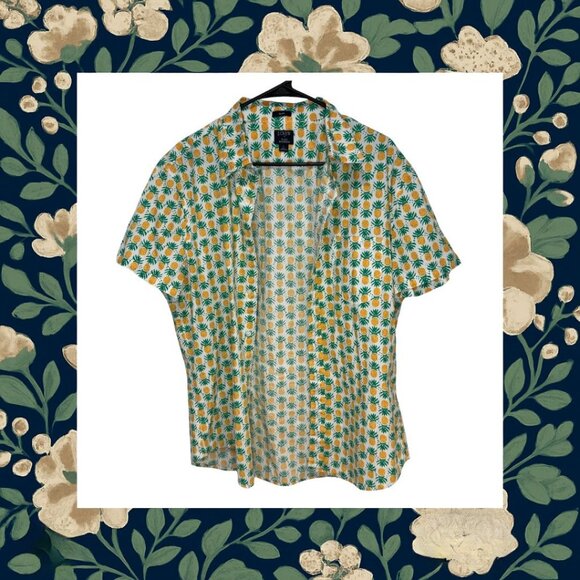 Grief & Goodwill Other - J. Crew Pineapple Button Up